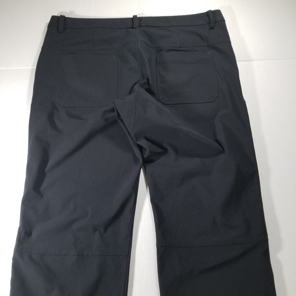Lululemon ABC Pants Black 40x29 (Act 38x29) Warpstreme Chinos Flat Front 29" - Picture 2 of 10